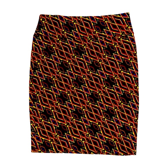 Lularoe Geometric Print Skirt Size M - Picture 1 of 7